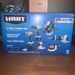 Hart 6 Tool Combo Set 