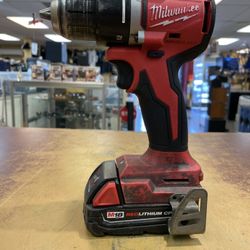 Milwaukee 3601-20 Drill W/Battery (used condition) Stained Dirty / Scratches & Scuff Marks 