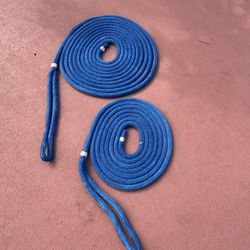 BLUE DOUBLE BRAID NYLON DOCK LINES 