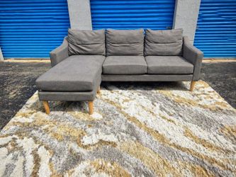 Gray sectional sofa(free delivery)