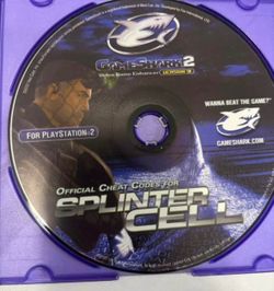 Splinter Cell GameShark 2 PS2 Disc