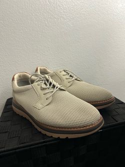 Sonoma Goods For Life Men’s Beige Mesh Lace-Up Sneakers