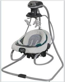 Graco DuetSoothe Swing and Rocker with Removable Swing Seat and 6 Swinging Speeds for Toddler Swing