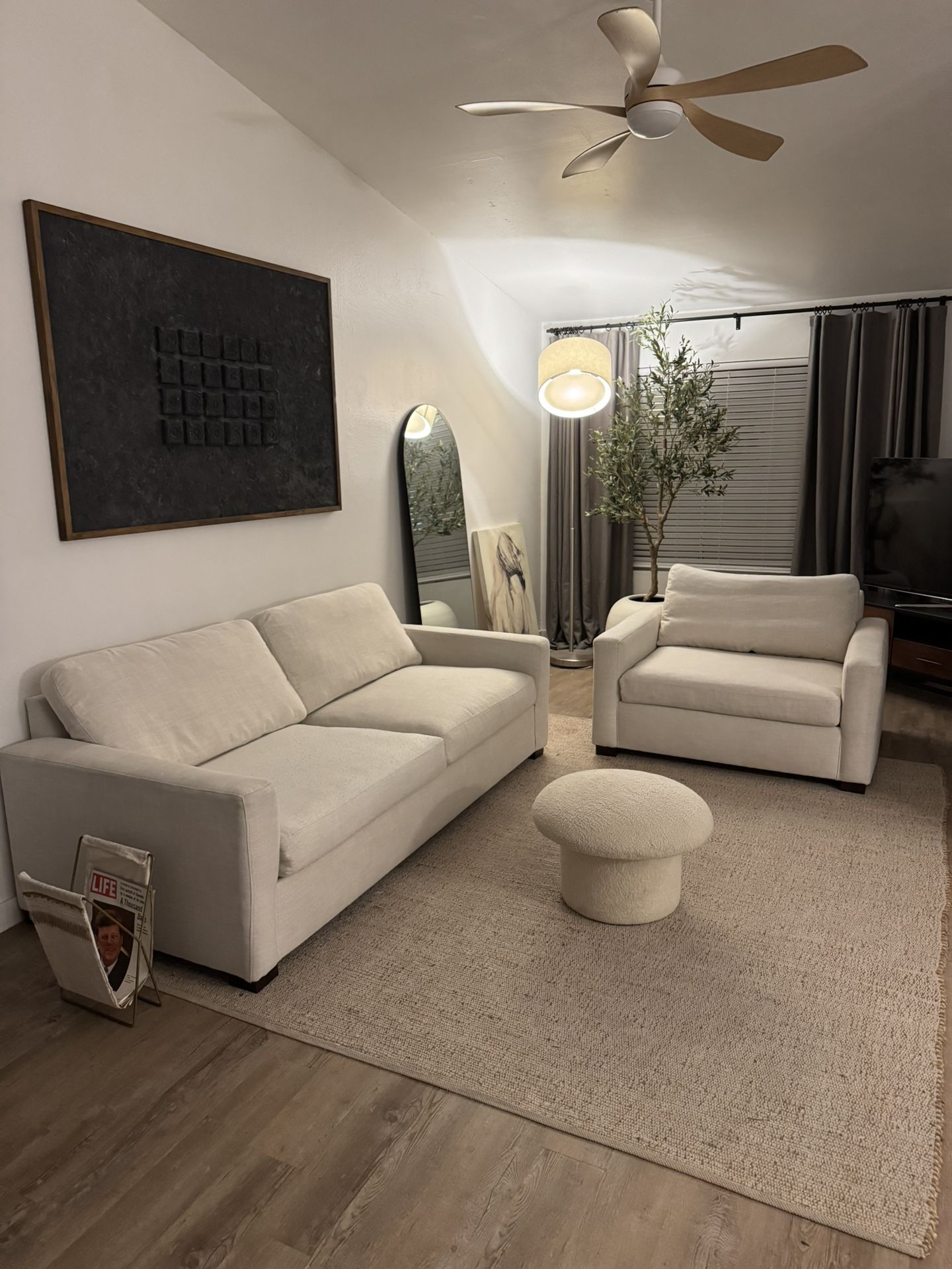Sofa & Chair ( Delivery Available )
