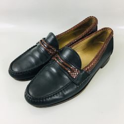 Allen Edmonds Mens Newcomb Calf Leather Loafer Black Brown Shoes USA Sz 11.5 D