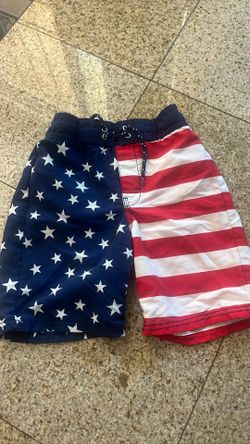 Boys Oshkosh, Fourth of July patriotic trunks size7