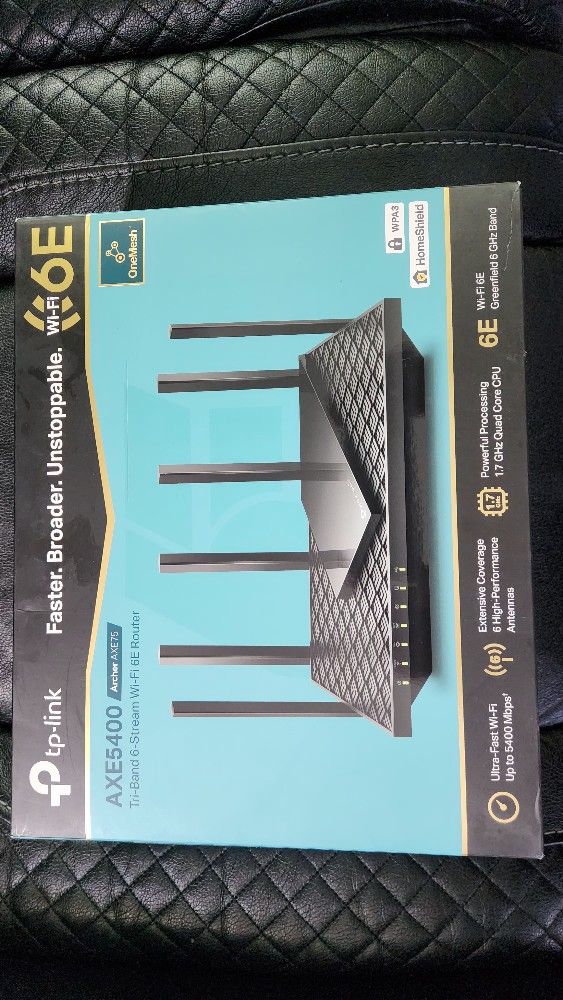 TP-Link AXE5400 Tri-Band WiFi 6E Router (Archer AXE75)- Gigabit Wireless Internet Router, ax Router for Gaming, VPN Router, OneMesh, WPA3