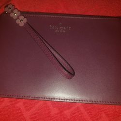 Women's Kate Spade Aubergine Purple Wristlet Wallet