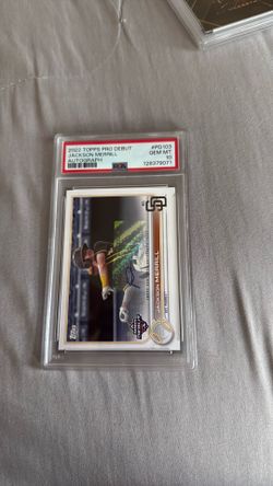 🔥🔥 2022 PSA 10 GEM Jackson Merrill rookie Auto TOPPS Pro Debut $125 Firm!