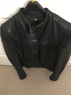 Willie G leather fringe Jack with snap in lining