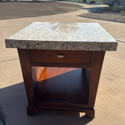 Coffee Table With Granite Top