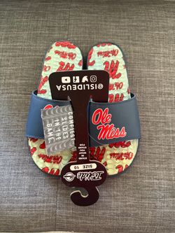 Jaxson Dart Ole Miss slides - Brand New Mens size10