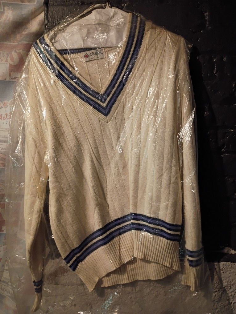 One Of Kind Vintage Never Worn Duffel Cricket Sweater 