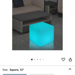Led Seating Cubes ( Need Yo Replace The LED Lights )