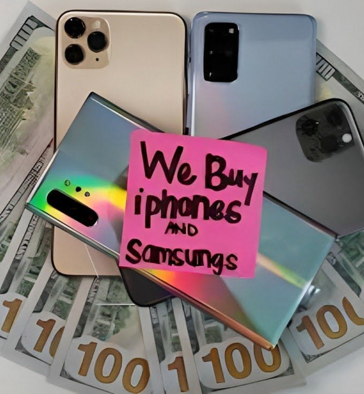 CASH for iPHONES & SAMSUNG 