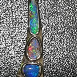 Awesome Australian Boulder Opal Pendant 