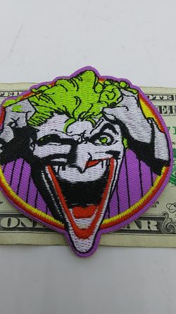 NEW JOKER DC COMIC PATCH EMBROIDERED