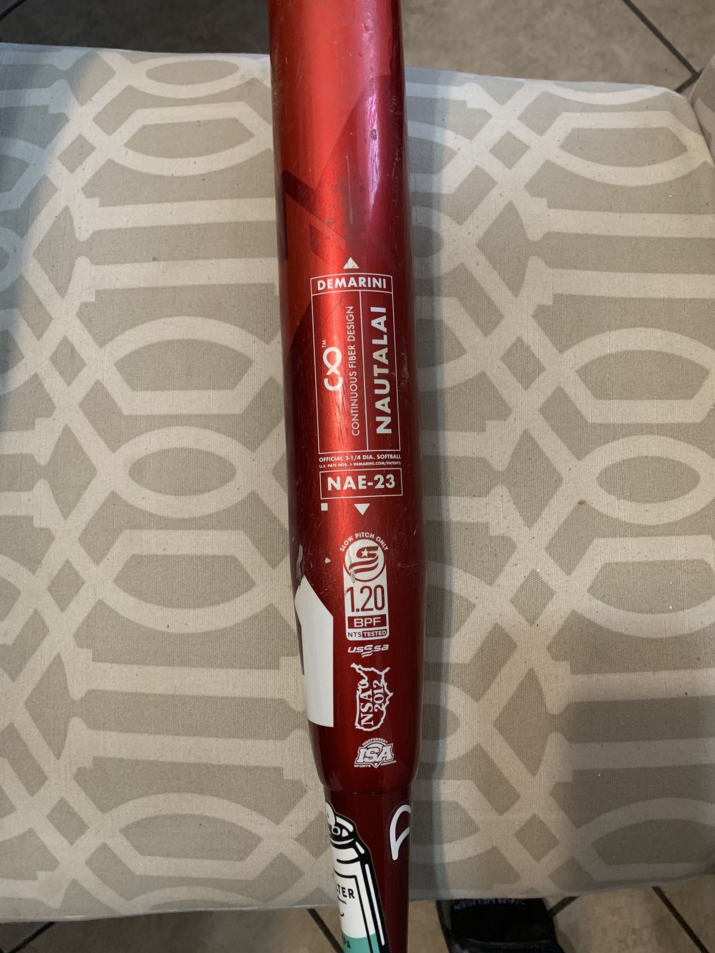 DeMarini Nautalai 13" Endloaded USSSA 240 Slow Pitch Softball Bat