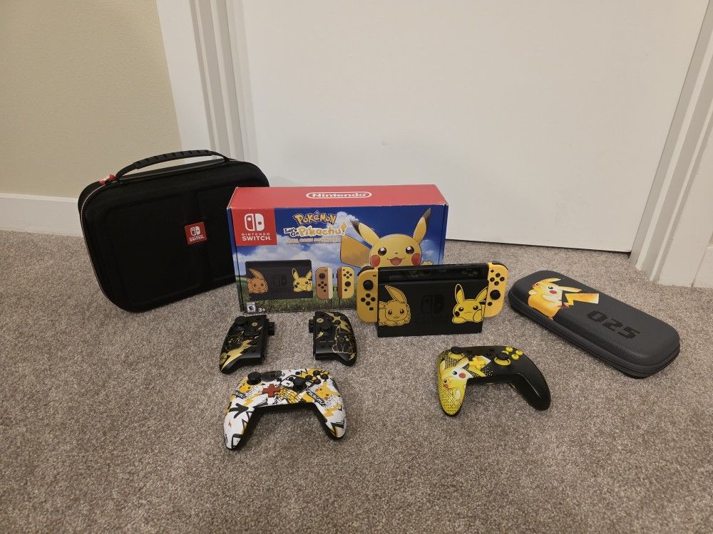 Nintendo Switch Console - Let's Go Pikachu [Limited] Edition