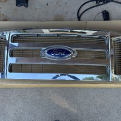 2008-2010 Ford F250 F350 F450 F550 Super Duty Chrome Grille