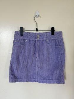 Lavender Corduroy Skirt 