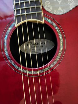Ovation Celebrity Acoustic Guitar Red