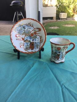 Vintage tea cup and saucer, bone China