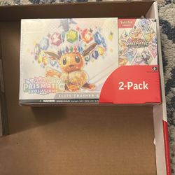 Prismatic Evolutions 2-Pack ETB and Booster Bundle