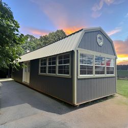 🚨 Just Arrived at Shed Gal – Stunning 12x40 Lightly Used Lofted Barn