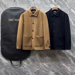Men's brand-new cashmere wool coat
