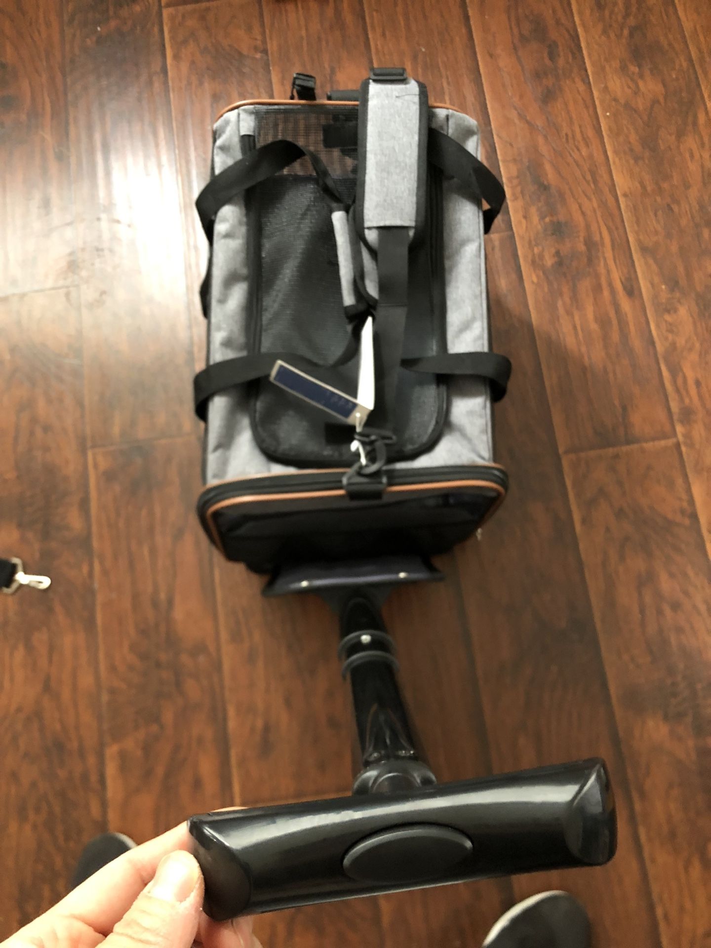 Pet Carrier for dog cats with telescopic walking handle pet traveling bag airline approved