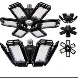 LED Garage Lights Bulb 6500K Led Shop Light Deformable Panels