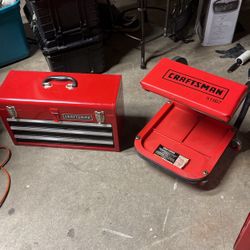 Craftsman Tool Box And Stools 