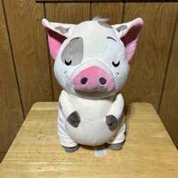 Disney Store Moana Pua Pig Plush Cuddleez Stuffed Animal Squishy Pillow Toy 15"
