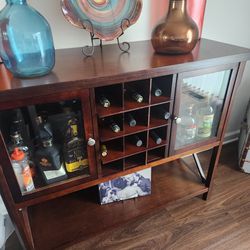 Wood Cabinet With Removable Shelves 