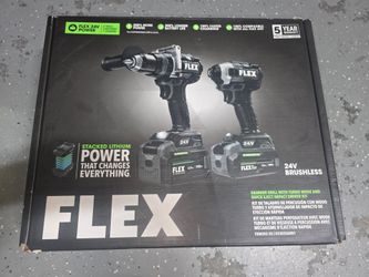 Flex Stacked lithium drill/Impact tool combo