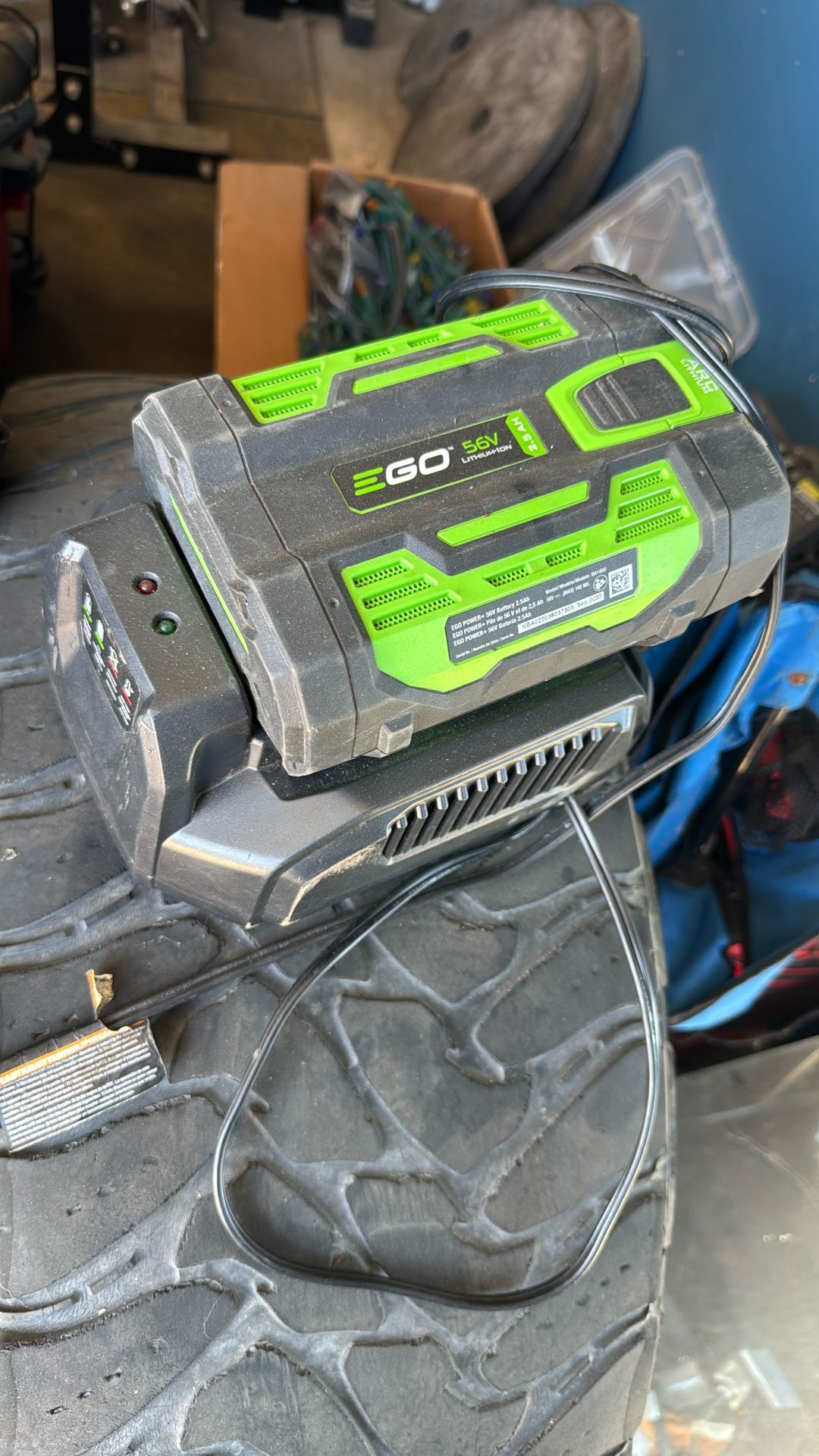 Ego 56v Lithium Battery And Charger