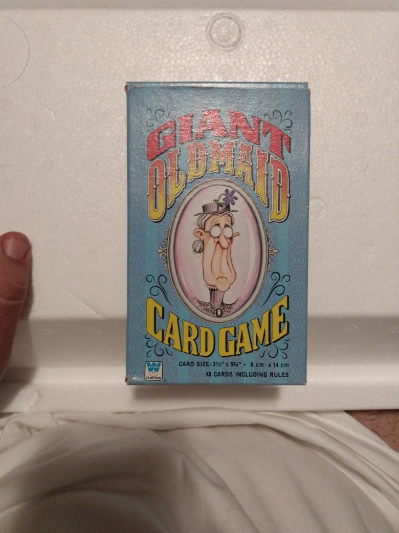 vintage giant old maid card game
