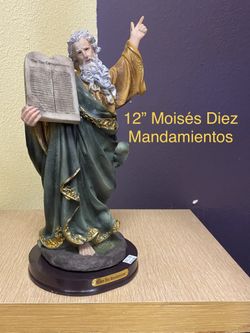 Estatua / Bulto Moisés diez Mandamientos 