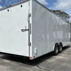 8.5x24ft Enclosed Vnose Trailer Brand New Moving Storage Cargo Traveling Car Truck ATV RZR UTV Motorcycle Bike Hauler