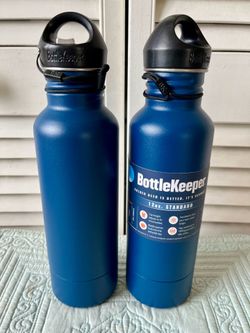BottleKeeper 12oz Standard Insulated Beer Bottle Holder Blue 2-Set New