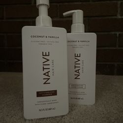 Native Moisturizing Shampoo & Conditioner | Coconut & Vanilla🥥🍨