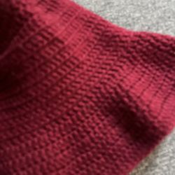 Women Crochet Bucket Hat Boho Knitted Beanies Cap Handmade Hat Red