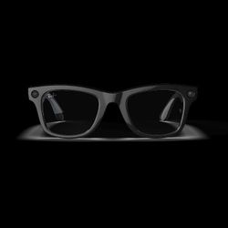 Ray-Ban Meta Glasses. Lg Shiny Black Frame, Clear Lenses.