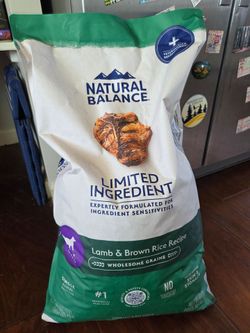Natural Balance Limited Ingredient Dog Food – Lamb & Brown Rice (26 lb Bag)