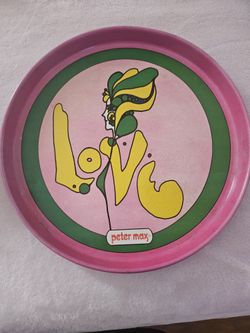 VINTAGE PETER MAX SERVING TRAYS