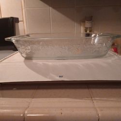 ***Princess House Fantasia Ovenware  15" Crystal Baking Dish (557)