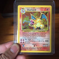 1999 Base Set Charizard Pokemon Card Thumbnail