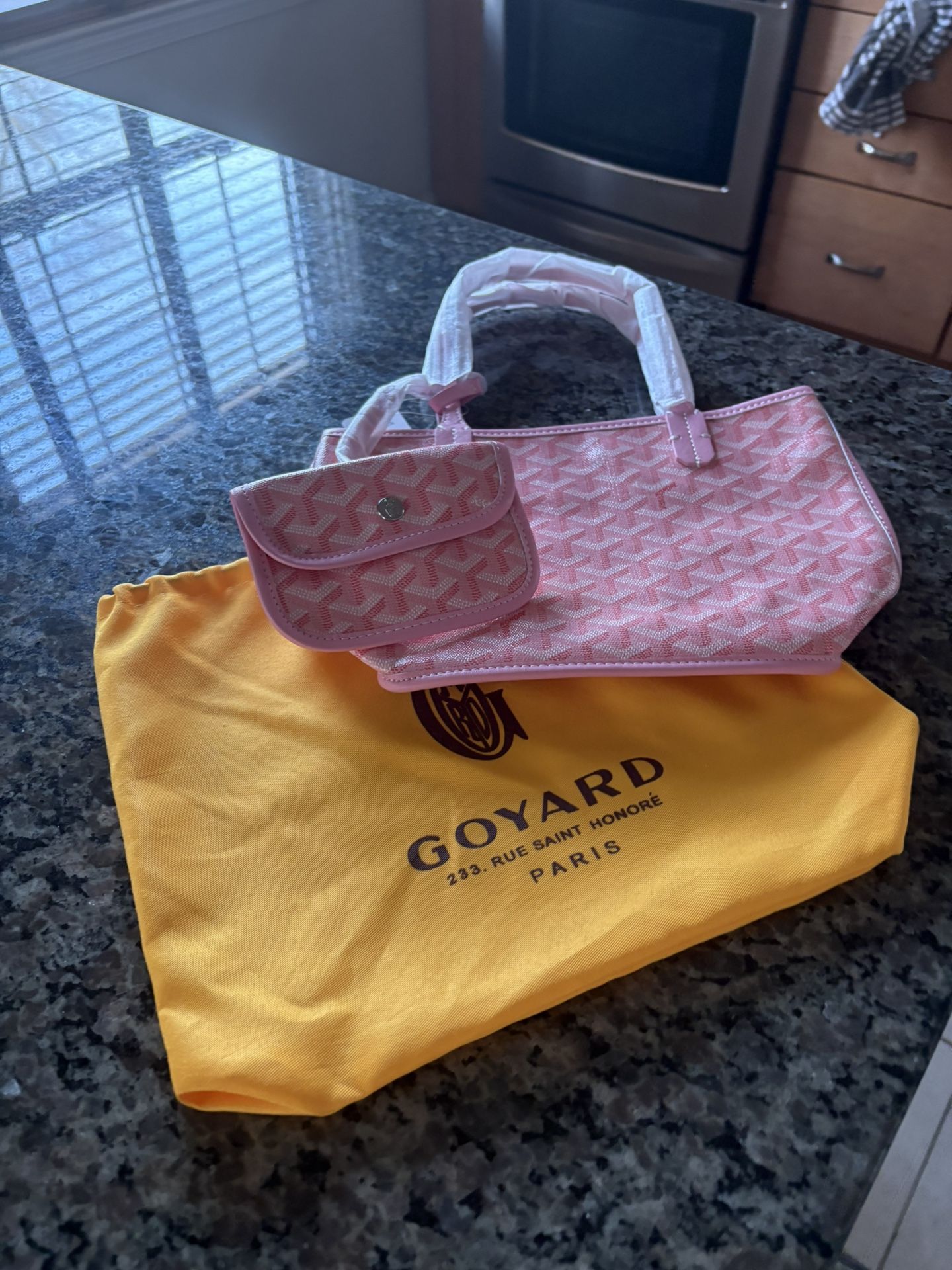 Goyard Saint Louis PM Tote Bag Pink AUTHENTIC