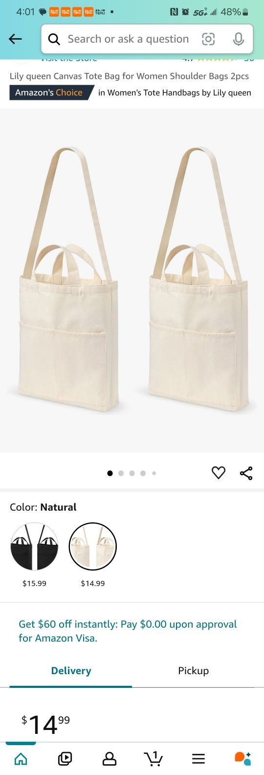Lily queen Canvas Tote Bag